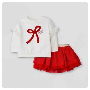 NEW Cat & Jack Sweater & Tutu Skirt Size 18 months